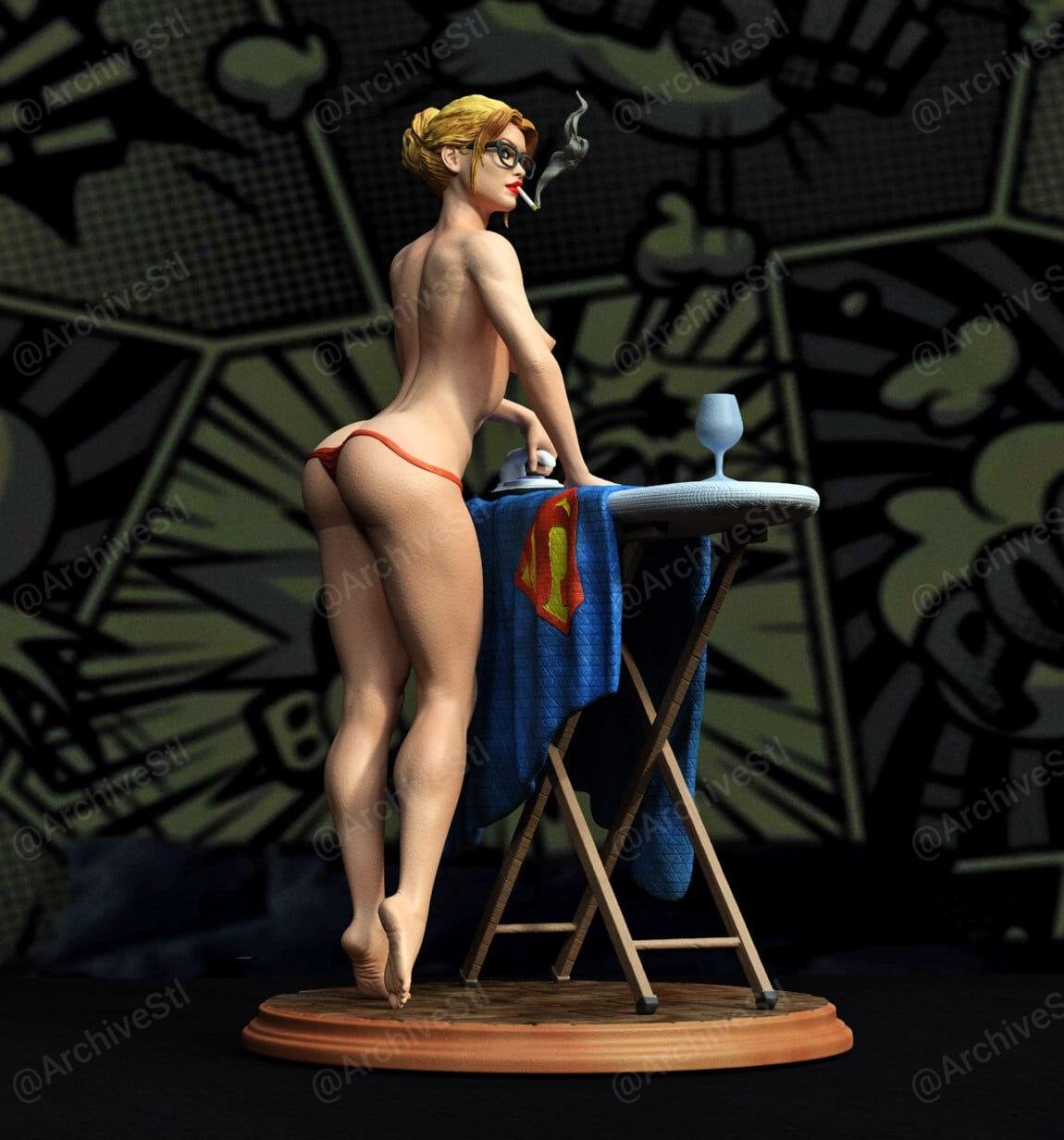 Estatua/figurilla impresa en 3D deSuperwoman/ESCALA 1/6